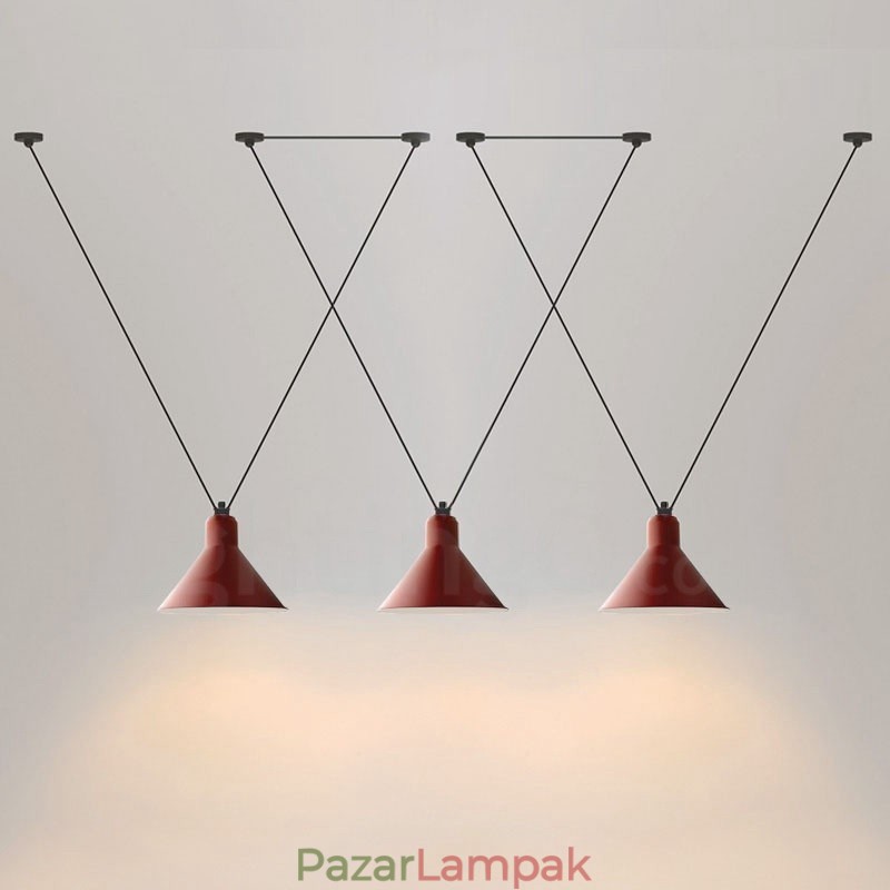 3 könnyű, modern, modern függesztékes mennyezeti lámpa