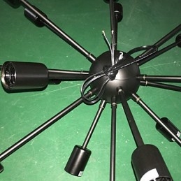 Észak-amerikai stílusú minimalista radiális 18 világos csillár