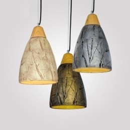 1 Light Cement Modern kortárs függesztékes mennyezeti lámpa
