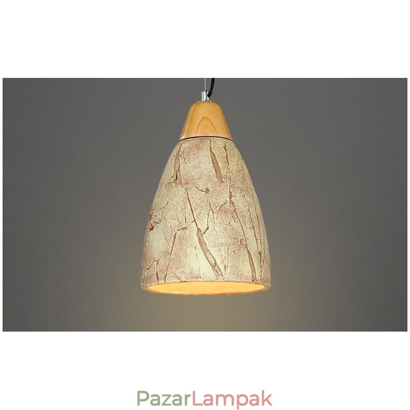 1 Light Cement Modern kortárs függesztékes mennyezeti lámpa
