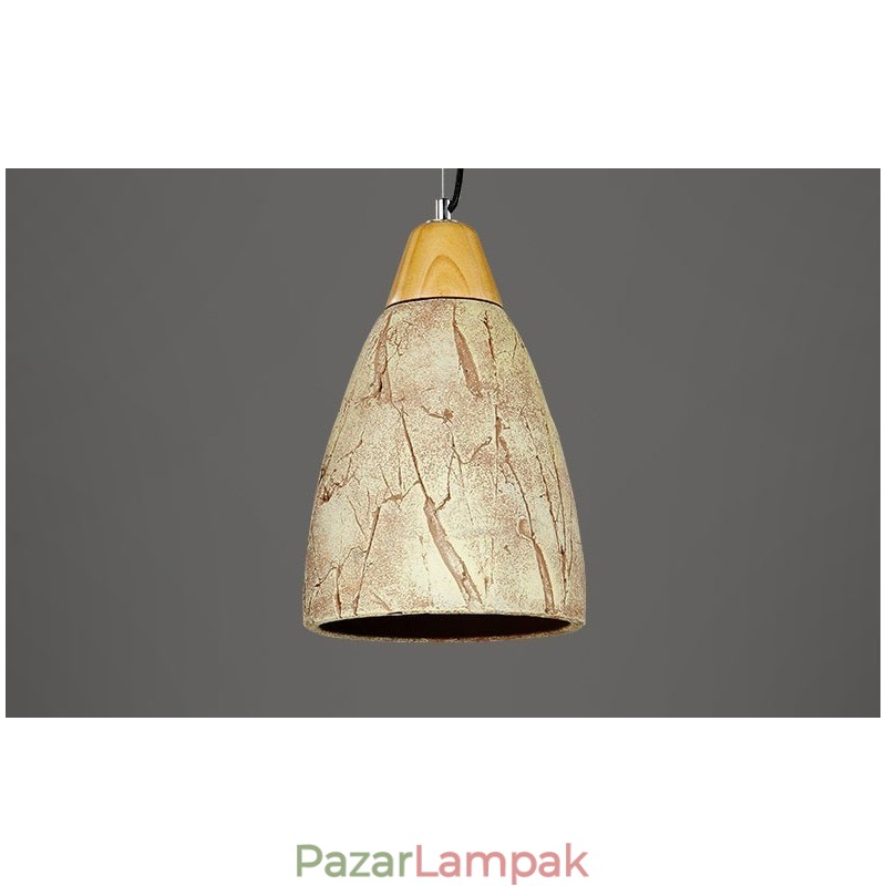 1 Light Cement Modern kortárs függesztékes mennyezeti lámpa