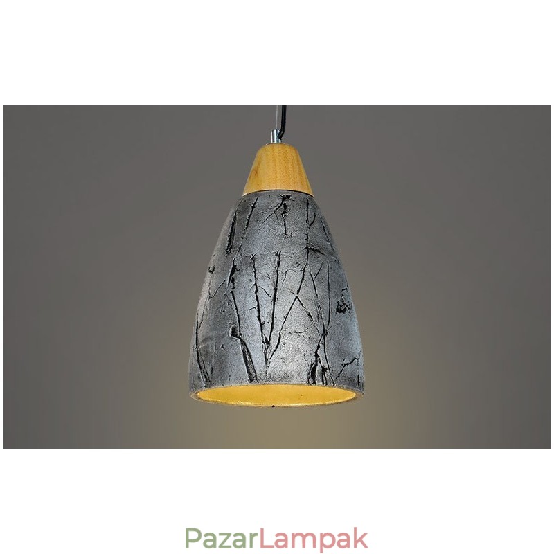1 Light Cement Modern kortárs függesztékes mennyezeti lámpa
