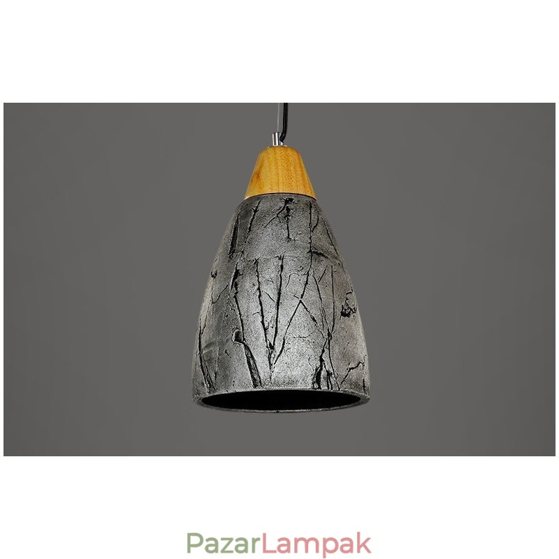 1 Light Cement Modern kortárs függesztékes mennyezeti lámpa
