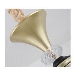 Modern, modern retro luxus kristály függőlámpa csillár üveg ernyővel