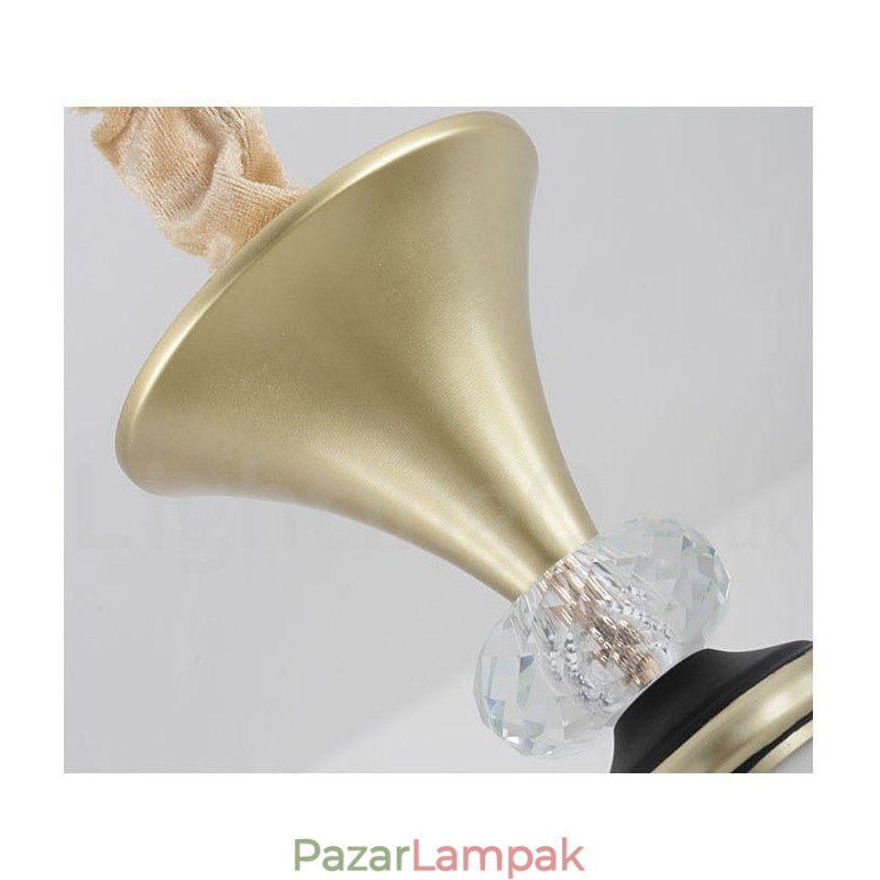 Modern, modern retro luxus kristály függőlámpa csillár üveg ernyővel