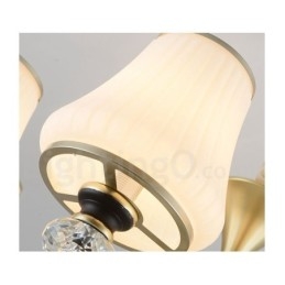 Modern, modern retro luxus kristály függőlámpa csillár üveg ernyővel