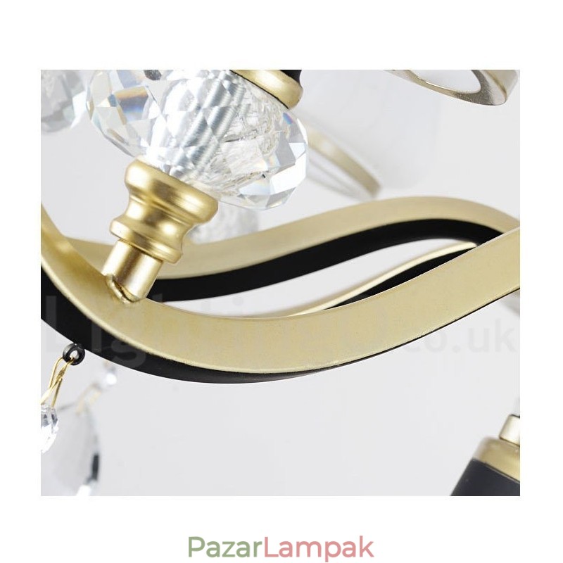 Modern kortárs retro luxus kristály függőlámpa csillár üveg ernyővel
