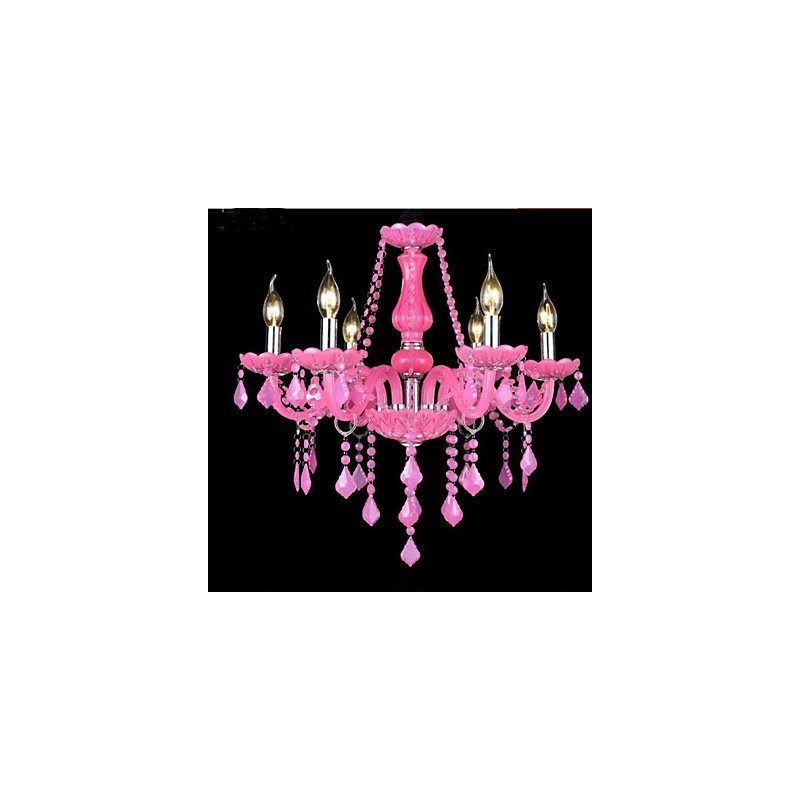 Kávélámpa Project Light Candle Crystal függőlámpa rózsaszín