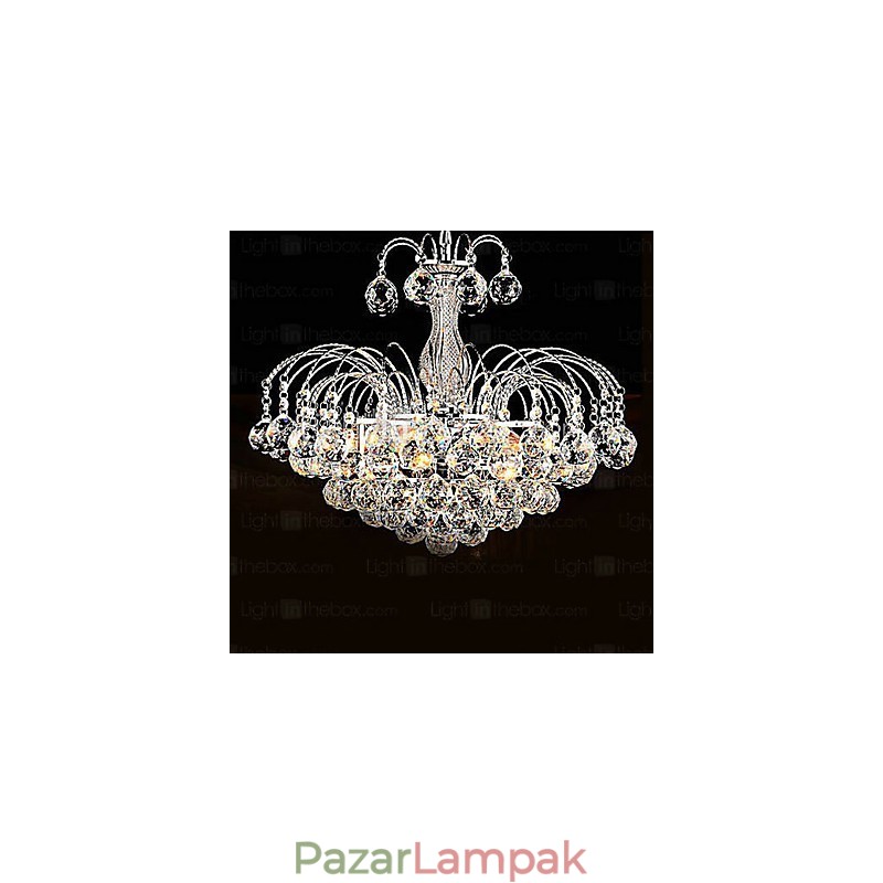 Függő luxus modern Crystal Living 3 fényű csillár