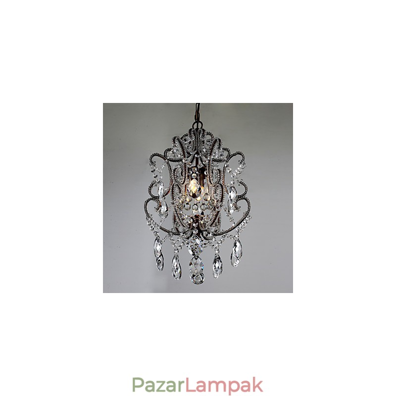 Modern csillár dizájn Vintage csillár loft kristály lámpatest, fényes függőlámpa