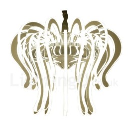 Modern modern 20 könnyű acél csillár akril árnyalattal