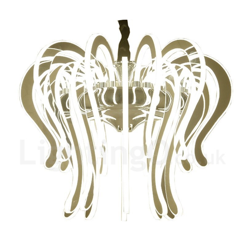 Modern modern 20 könnyű acél csillár akril árnyalattal