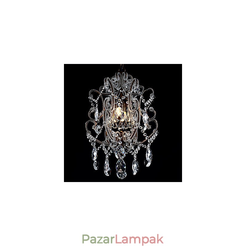 Modern csillár dizájn Vintage csillár loft kristály lámpatest, fényes függőlámpa