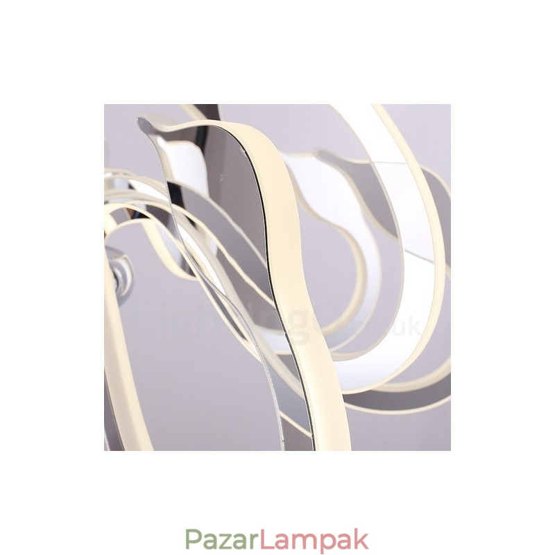 Dimmelhető modern kortárs 6 világos acél csillár akril ernyővel