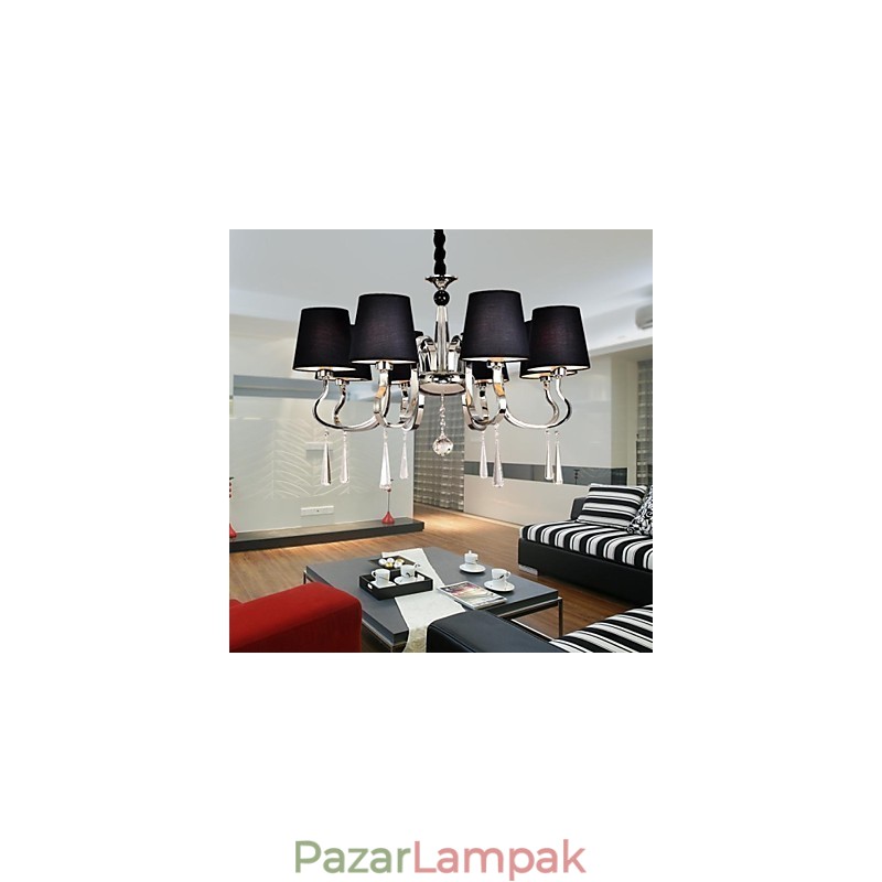 Hagyományos klasszikus nikkel fém csillár