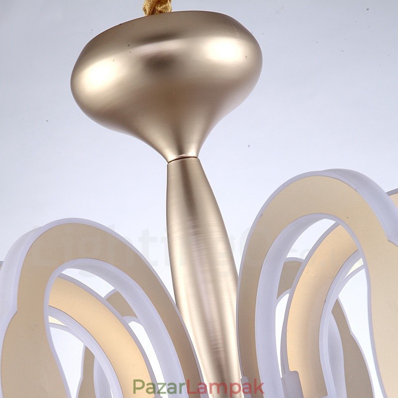 Dimmelhető modern kortárs 8 könnyű acél csillár akril ernyővel