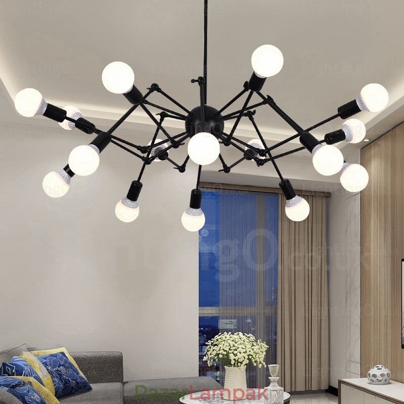 12 Light Vintage Retro csillárbolt