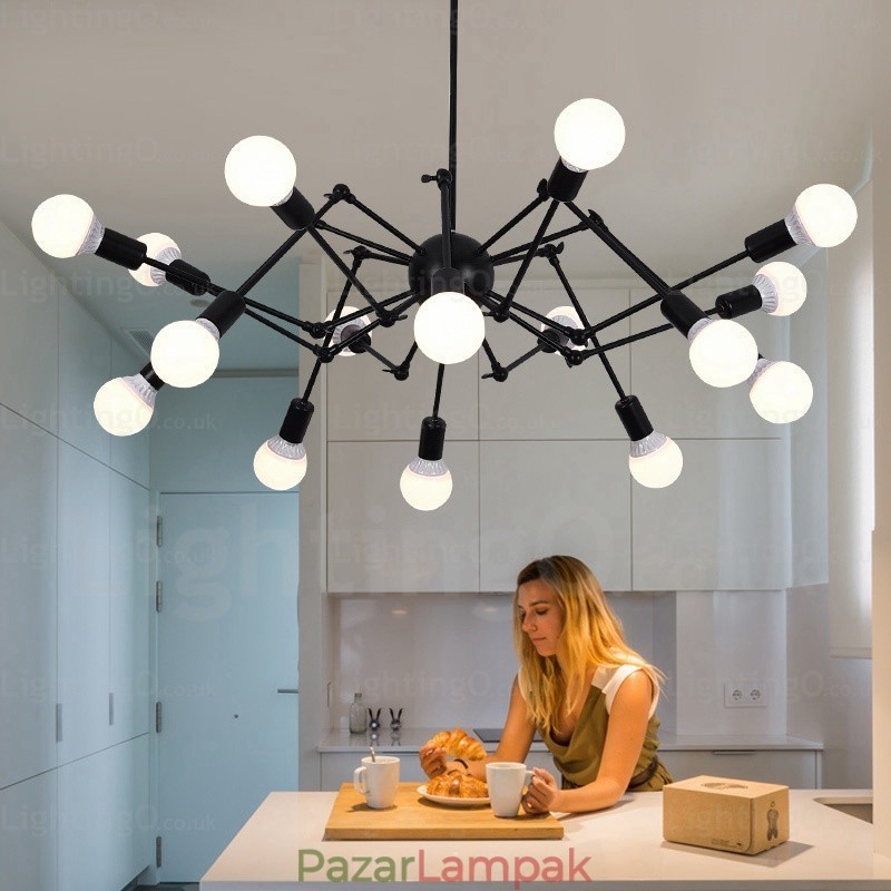 12 Light Vintage Retro csillárbolt