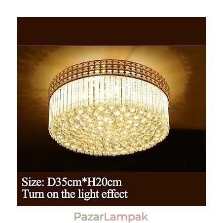 Modern luxus csillár kristály elnyelő kupola fény átmérője 35 cm, 3 izzót tartalmaz Modern luxus csillár kristály elnyelő kupola fény átmérője 35 cm, 3 izzót tartalmaz