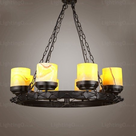 8 Light Country rusztikus vintage retro függeszték, üvegernyővel 8 Light Country rusztikus vintage retro függeszték, üvegernyővel