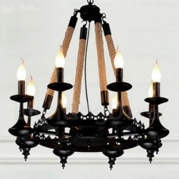 8 Light Country rusztikus függőlámpa