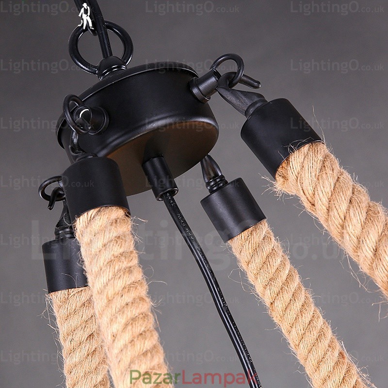 8 Light Country rusztikus függőlámpa