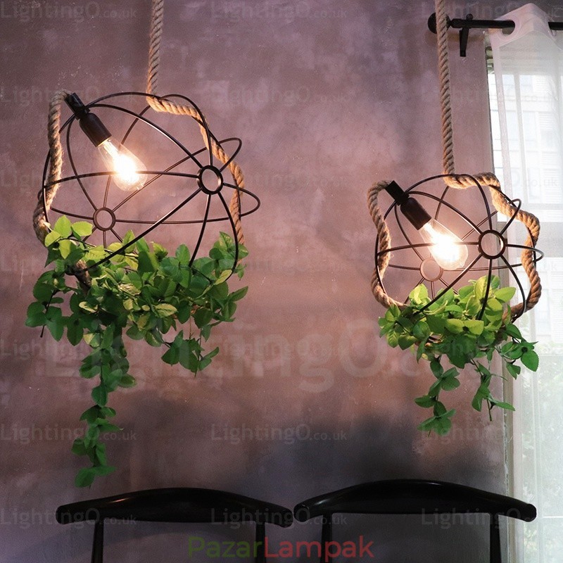 1 Light Country rusztikus vintage retro függőlámpa