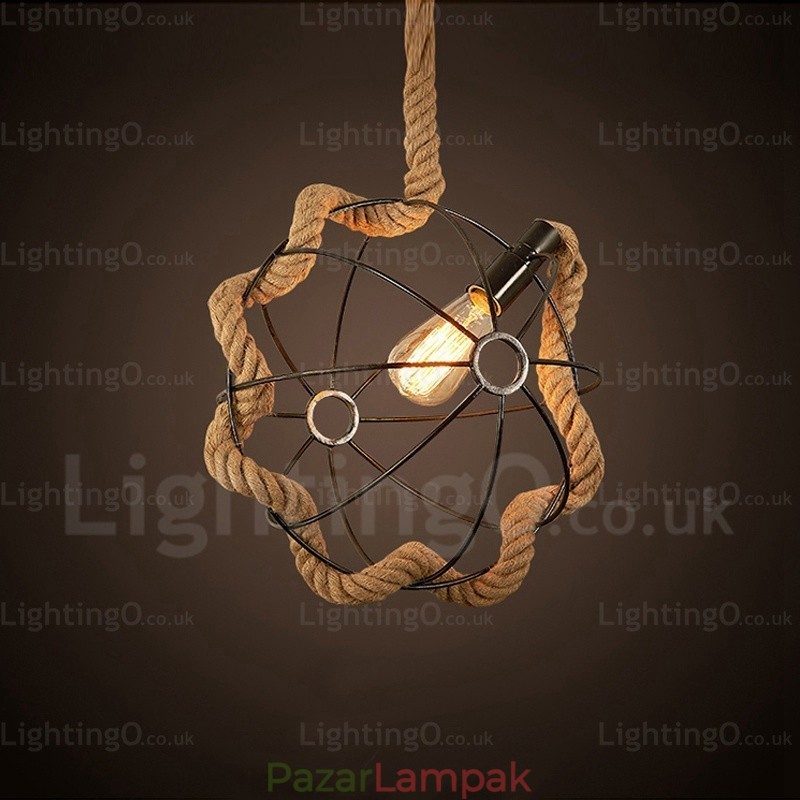 1 Light Country rusztikus vintage retro függőlámpa