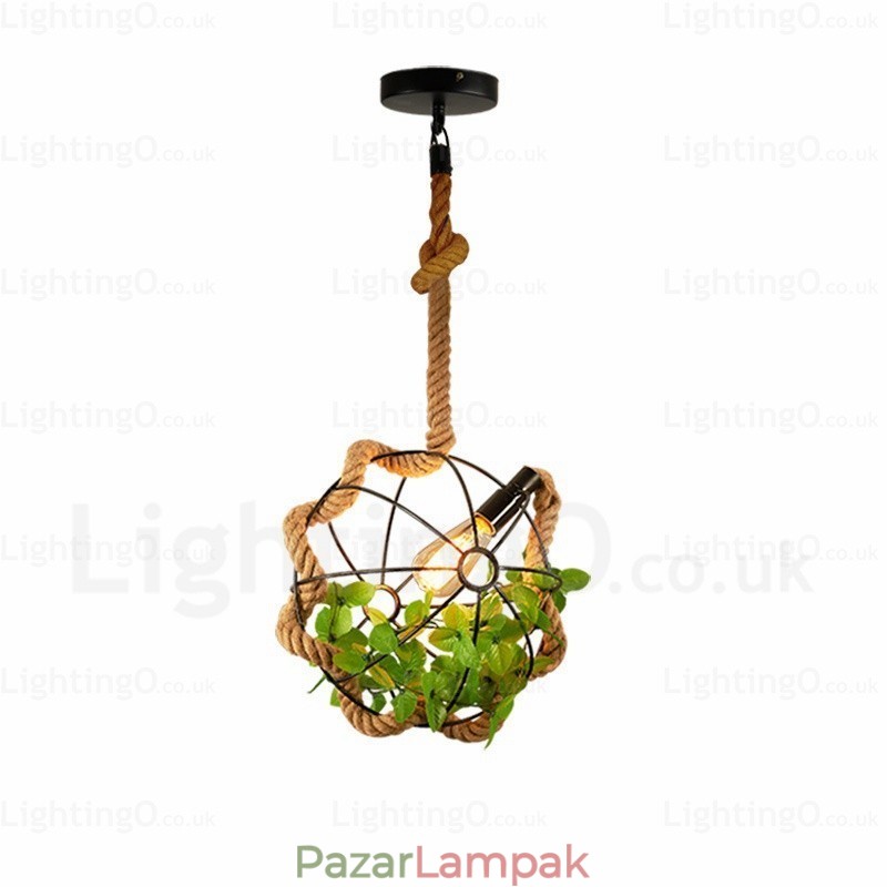 1 Light Country rusztikus vintage retro függőlámpa
