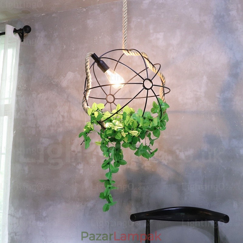 1 Light Country rusztikus vintage retro függőlámpa