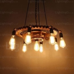 9 Light Vintage Retro függőlámpa