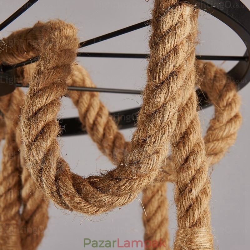 6 Light Vintage Retro függőlámpa