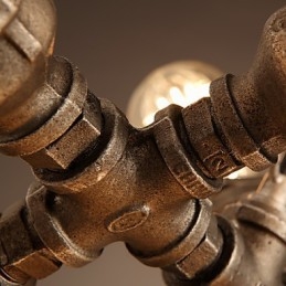 Rusztikus Lodge Vintage galvanizált fém csillár