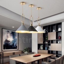 1 Világos skandináv modern modern függeszték, rozsdamentes acél ernyővel