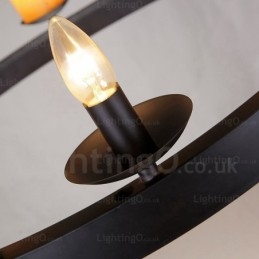 8 Light Vintage retro függőlámpa márvány ernyővel