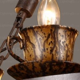 9 Light Country rusztikus függőlámpa