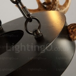 9 Light Vintage Retro rusztikus agancs csillár függőlámpa