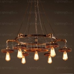 7 Light Vintage retro függőlámpa