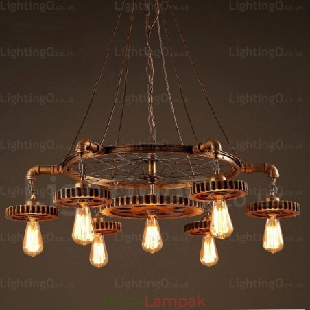 7 Light Vintage retro függőlámpa 7 Light Vintage retro függőlámpa