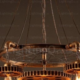7 Light Vintage retro függőlámpa