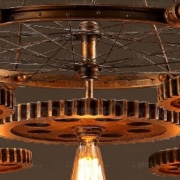 7 Light Vintage retro függőlámpa
