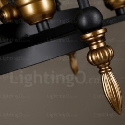6 Light Vintage Retro függeszték, üvegernyővel