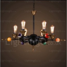 4 Light Country Rusztikus Vintage Retro függőlámpa