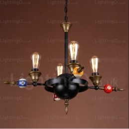 4 Light Country Rusztikus Vintage Retro függőlámpa