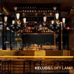 4 Light Country Rusztikus Vintage Retro függőlámpa