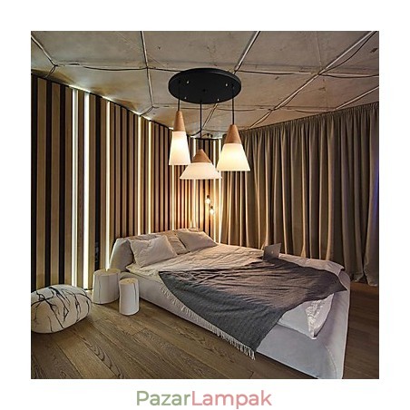 Csillár Mini stílusú Modern kortárs fém 3 fényű függőlámpa Csillár Mini stílusú Modern kortárs fém 3 fényű függőlámpa