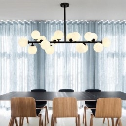 16 Light Nordic függőlámpa üvegernyővel