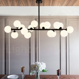 16 Light Nordic függőlámpa üvegernyővel