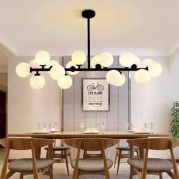 16 Light Nordic függőlámpa üvegernyővel