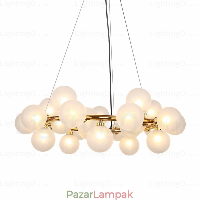 25 Light Nordic függőlámpa üvegernyővel